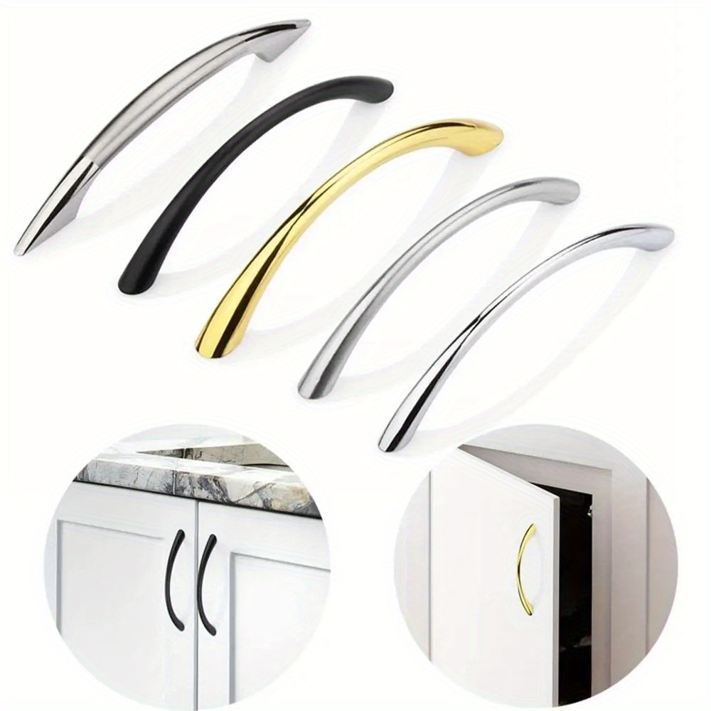 Curved Spring Bar - 10pcs Zinc Alloy Curved Handles Furniture