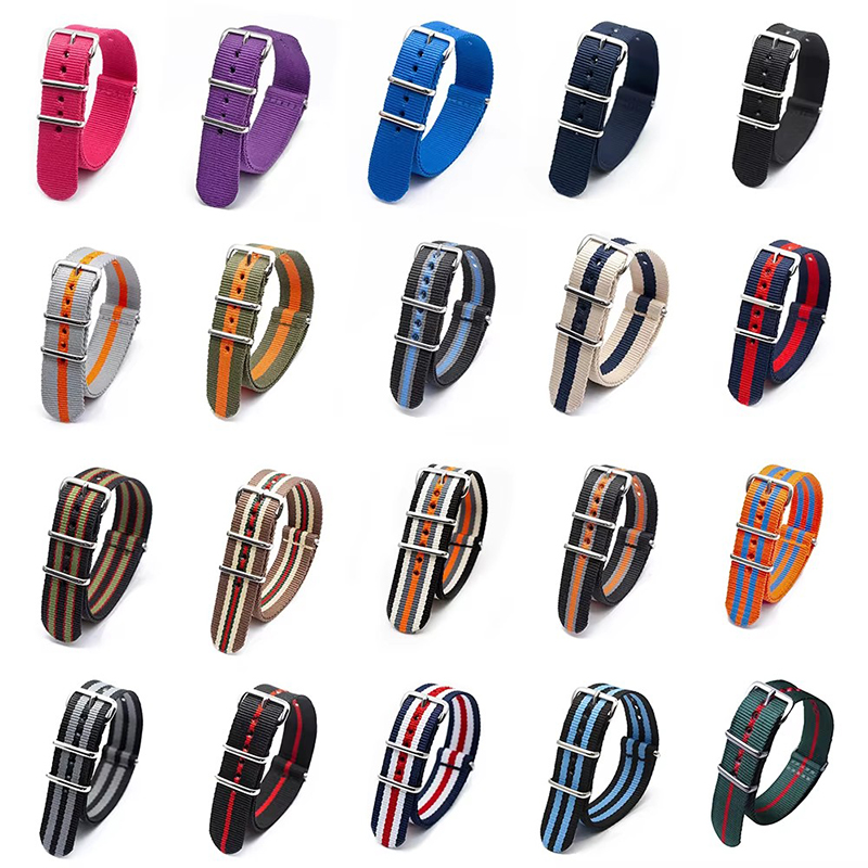 16/18/20/22/24Mm Cambos Sọc Mạ - đánh giá và giá Nato Strap Nylon