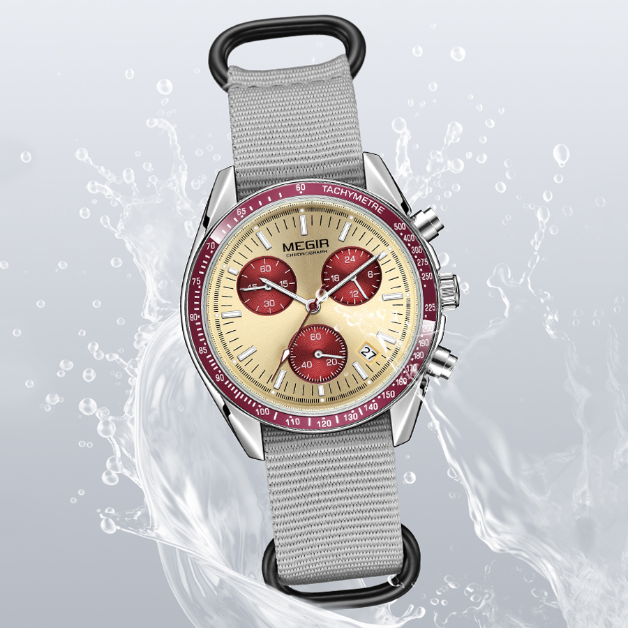 MEGIR New Luxury Men's Watches - đánh giá và giá Canvas Strap Watch