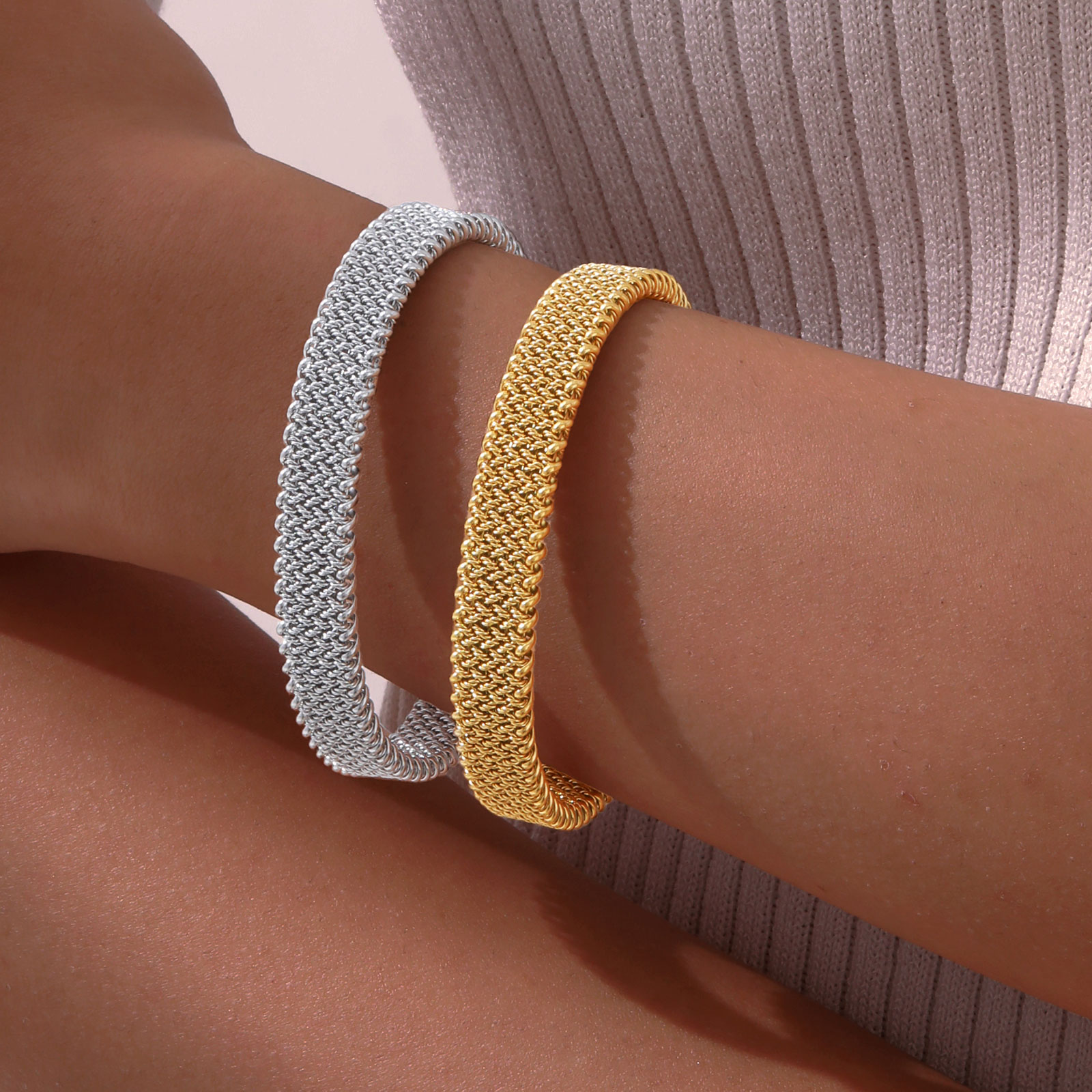 10mm Braided Stretch Strap Ope - đánh giá và giá Mesh Strap Metal