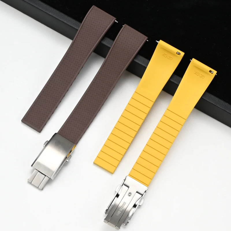 Fluoro Rubber Watch Band FKM T - đánh giá và giá Suede Strap Watch