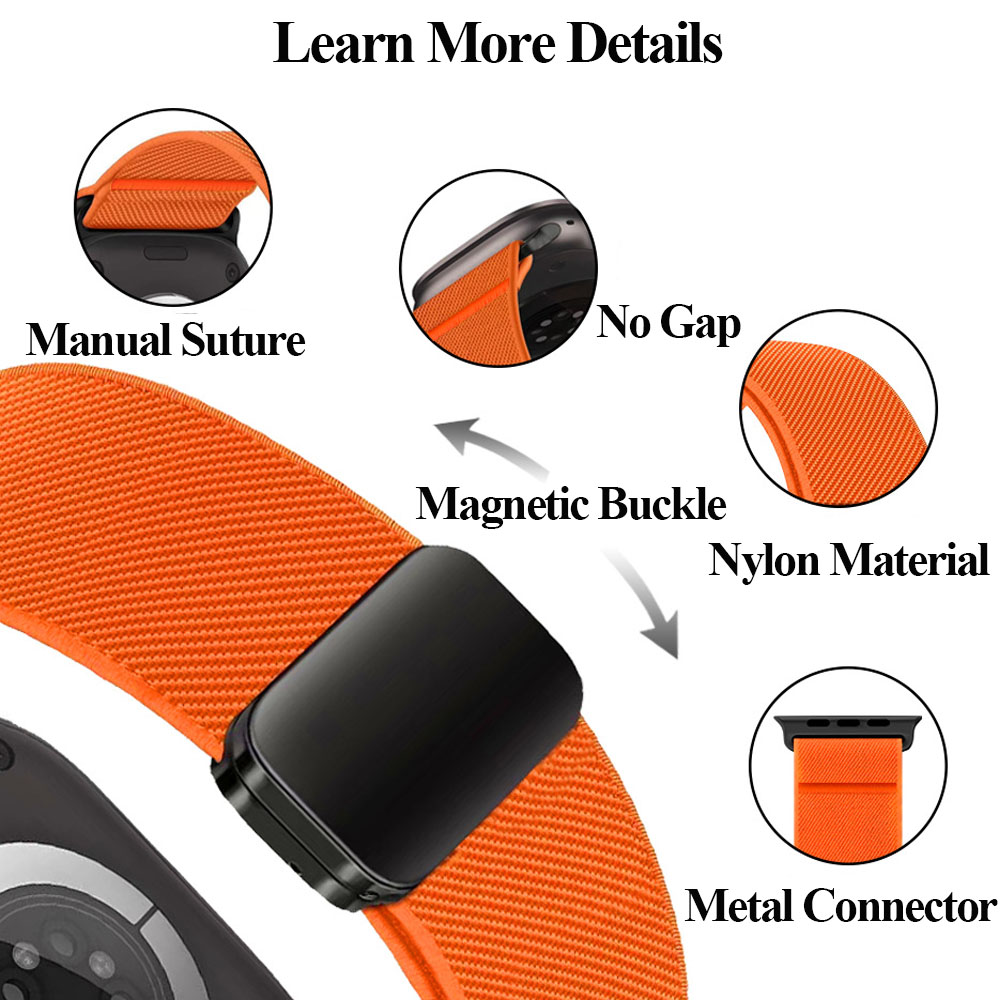Nylon Loop Strap For Apple Wat - đánh giá và giá Milanese Loop Magnetic