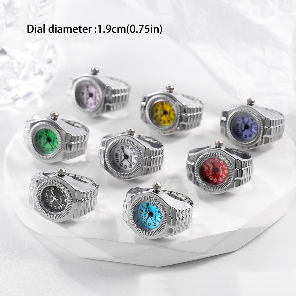 Punk Mini Finger Watch Rings A - đánh giá và giá Canvas Strap Watch
