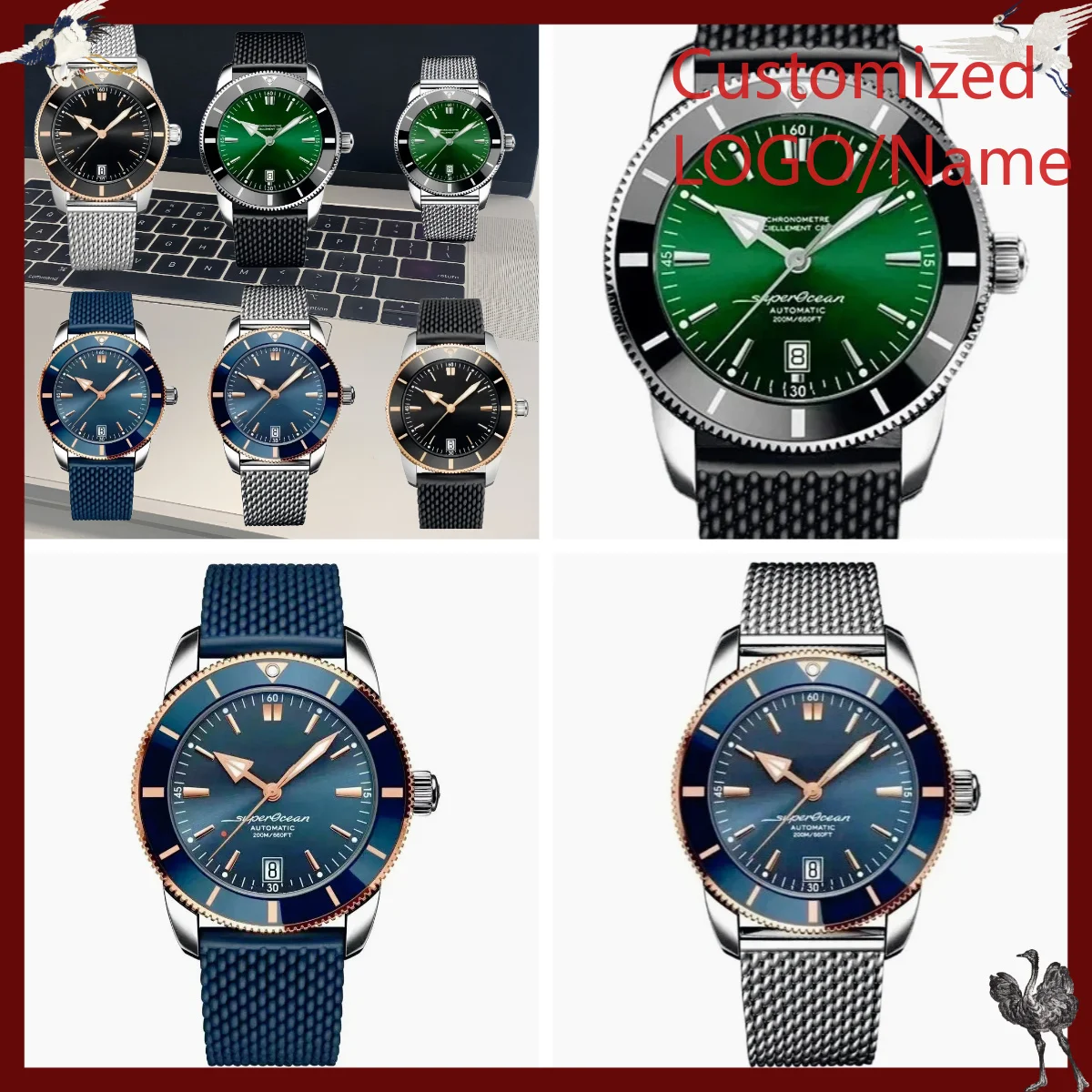 A1212 Store Customized Watches - đánh giá và giá Stainless Bracelet Diver