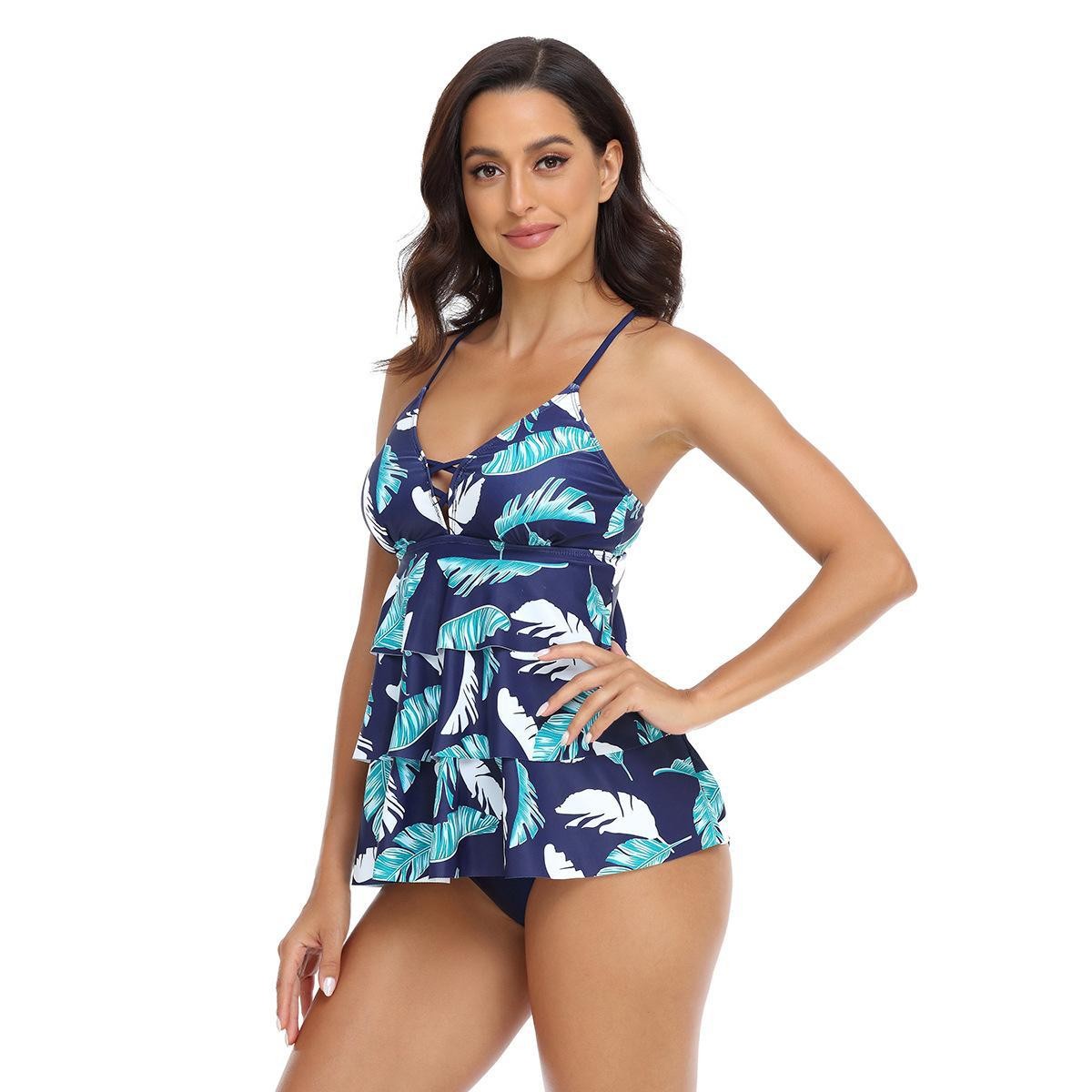 Woman Tankini Tropical Leaf Pr - đánh giá và giá Tropic Strap Vintage