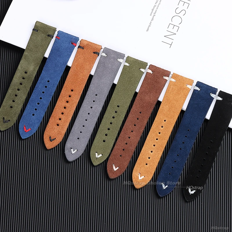 18mm 20mm 22mm High Quality Su - đánh giá và giá Suede Strap Watch